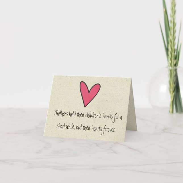 Carte petit wobblie fête des mères heureuses (Devant)