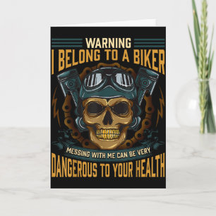 Carte Petite amie motarde Épouse Je suis à un biker Vale