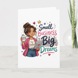 Carte Petite Entreprise Grands Rêves Entrepreneuriale Fi