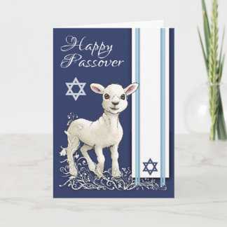 Carte Petite étoile et Tallit d'agneau de pâque