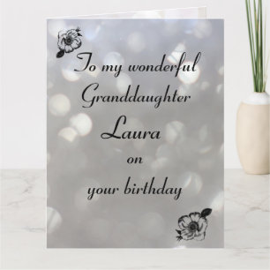Carte Petite-fille Anniversaire Personnalisé