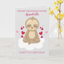 Petite-fille Cinquième Anniversaire Mignon Paresse
