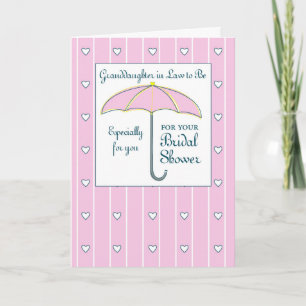 Carte Petite-fille en droit d'être rose Fête des mariées