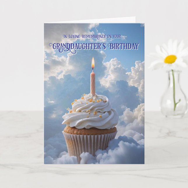 Carte Petite-fille Heavenday Cupcake Nuages (Petite plante)
