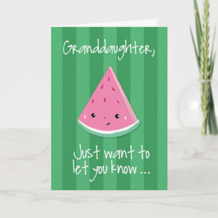 Carte Petite-fille Hello One in a Melon