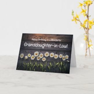 Carte Petite-fille par alliance Joyeux Anniversaire 