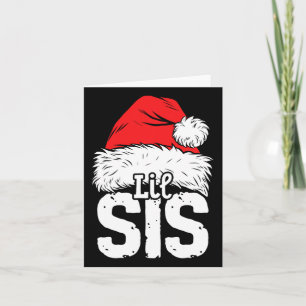 Carte Petite Soeur Père Noël Famille de Noël Corresponda