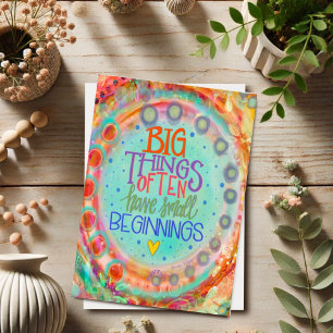 Carte Petits Débuts Inspirationnel Plutôt Whimsical