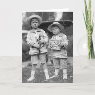 Carte Petits garçons avec jouets, 1915