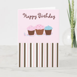 Carte Petits gâteaux d'anniversaire
