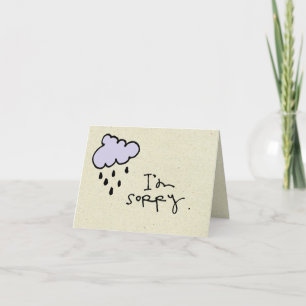 Carte petits livres Je suis désolé