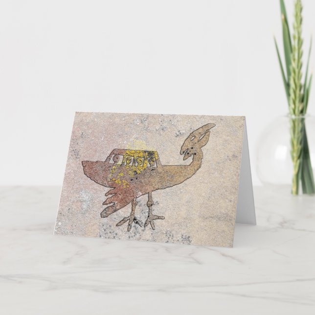 Carte Petroglyph, objet volant non identifié (Devant)