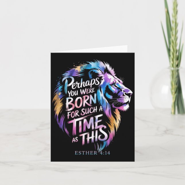 Carte Peut-être êtes-vous né pour une époque comme celle (Devant)