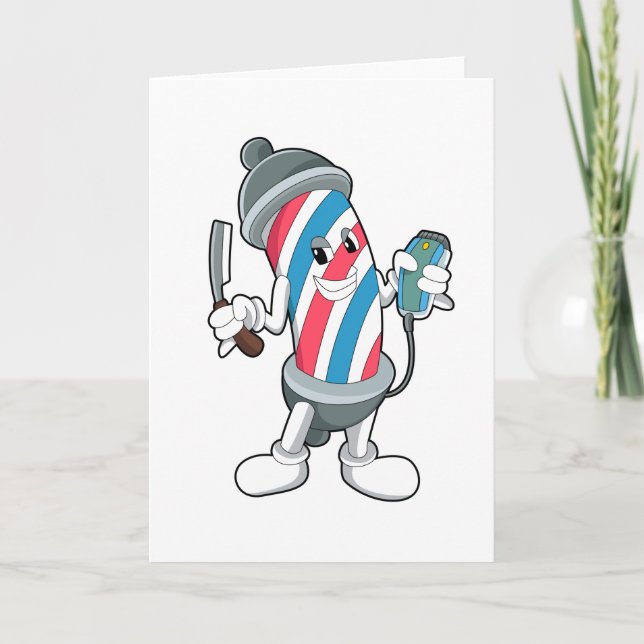 Carte Peut faire coiffeur avec rasoir (Devant)