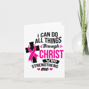 Carte Peut Faire Tout Par Le Christ Cancer Du Sein Awa