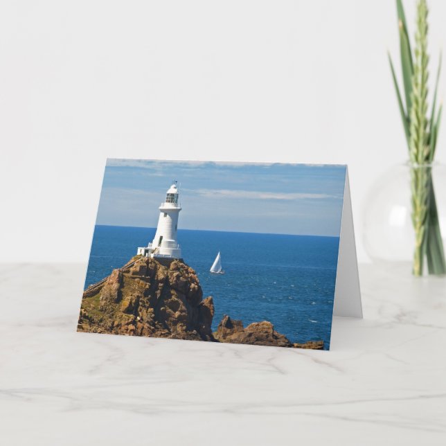 Carte Phare blanc (carte d'anniversaire) (Devant)