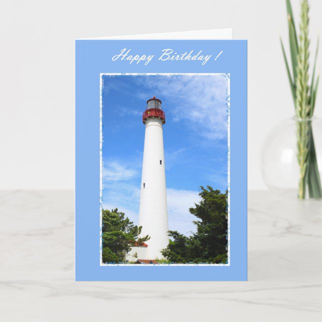 Carte Phare d'anniversaire (Devant)