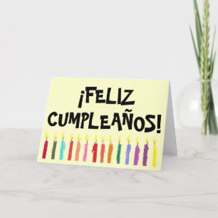 Carte phare d'anniversaire - espagnol