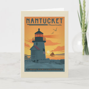 Carte Phare de Brant Point   Nantucket MA