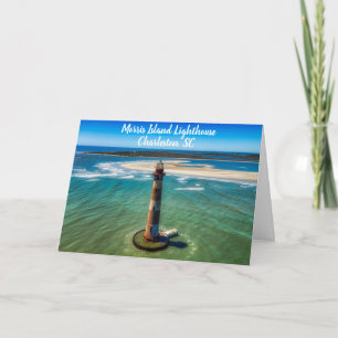 Carte Phare de Charleston Caroline du Sud Morris Island