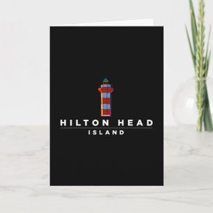 Carte Phare de l'île de Hilton Head Sc Souvenir de vacan
