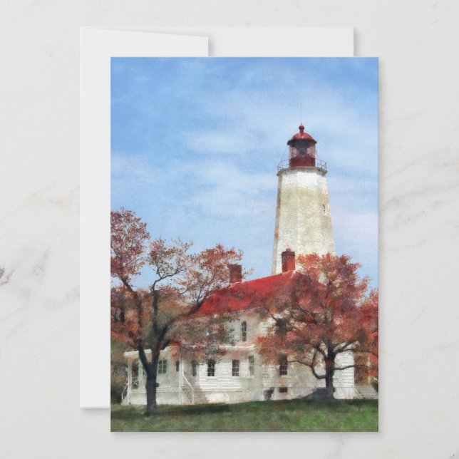 Carte Phare de Sandy Hook (Devant)