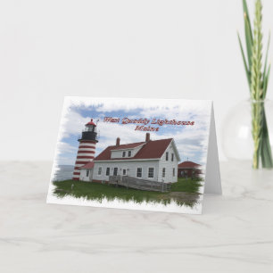 Carte Phare de West Quoddy - Maine
