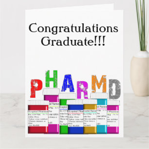 Carte Pharmacien 'Félicitations' lll 