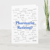 Carte pharmacienne à la retraite