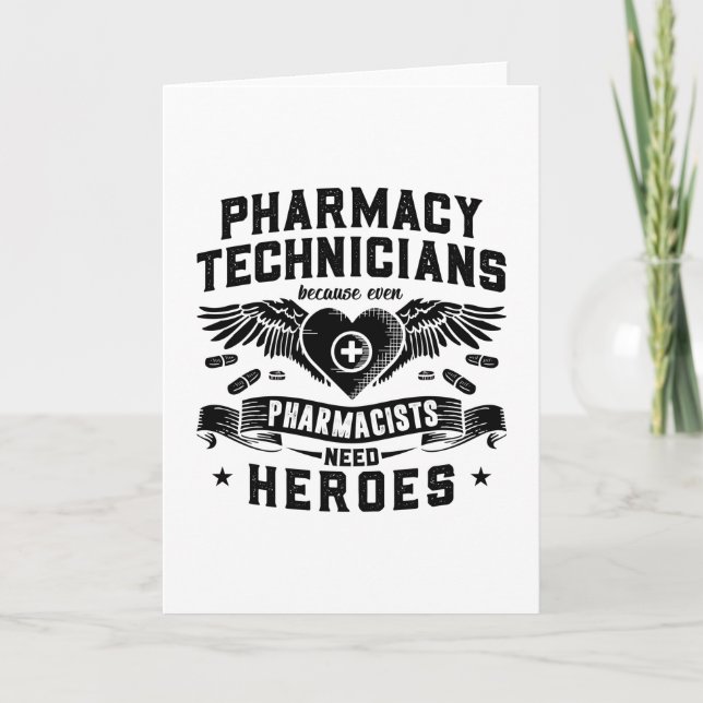 Carte Pharmaciens Techniciens en pharmacie Technicien Te (Devant)