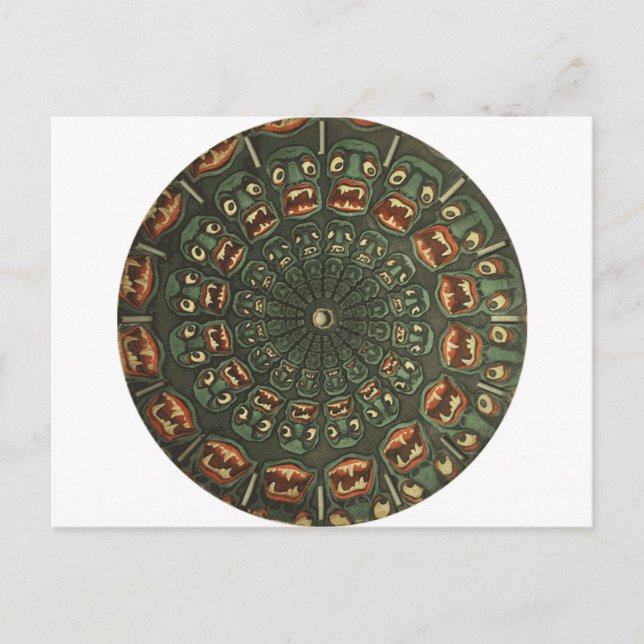 Carte Phenakistoscope Green Demons Vintage (Devant)