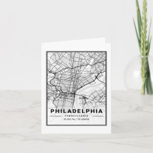 Carte Philadelphie Pennsylvanie USA Travel City Map