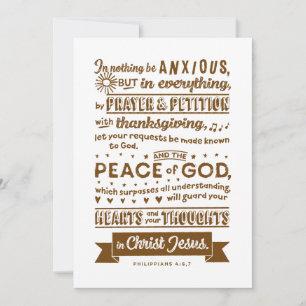 Carte Philippiens 4:6, 7