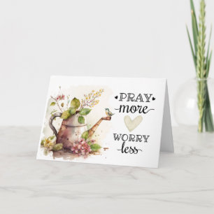 Carte Philippiens 4:6-7 Priez Plus Inquiète Moins Verse 