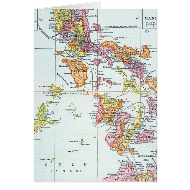 CARTE : PHILIPPINES, 1905 (Devant)