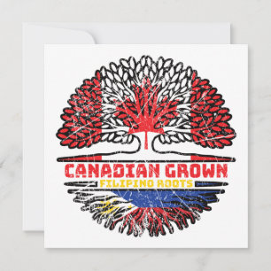 Carte Philipppino Canadian Canada Tree Roots Fl