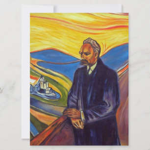 Carte Philosophe Friedrich Nietzsche (par Edvard Munch)