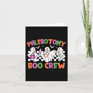 Carte Phlebotomie Boo Crew Phlebotomist Halloween Costum