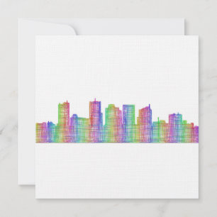 Carte Phoenix city skyline