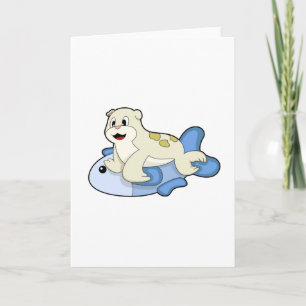 Carte Phoque avec Poisson