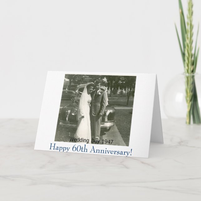 Carte Photo1, Joyeux 60e anniversaire ! (Devant)