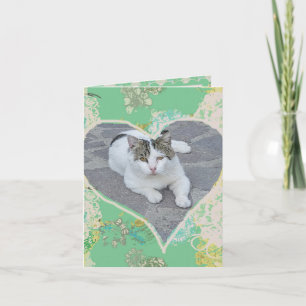 Carte Photo à toutes les occasions Cadre du coeur floral