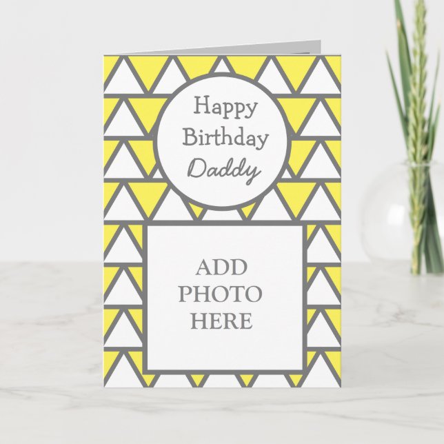 Carte photo Abstrait moderne heureux anniversaire  (Devant)