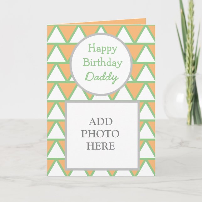 Carte photo Abstrait moderne heureux anniversaire  (Devant)