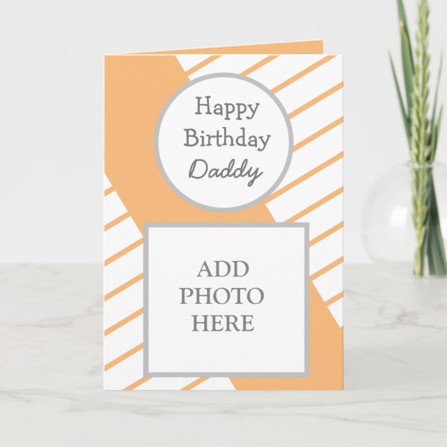 Carte photo Abstrait moderne heureux anniversaire  (Devant)
