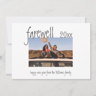 Carte Photo Adieu Bonne année en revue