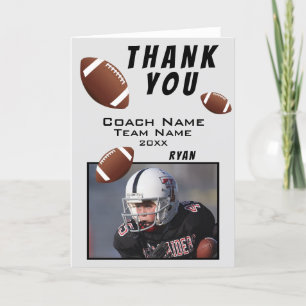 Carte photo américain de Merci de football