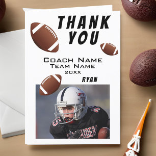 Carte photo américain de Merci de football