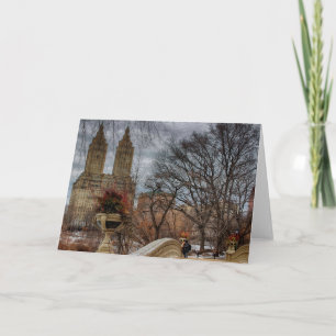 Carte Photo at Bow Bridge à Central Park, NYC