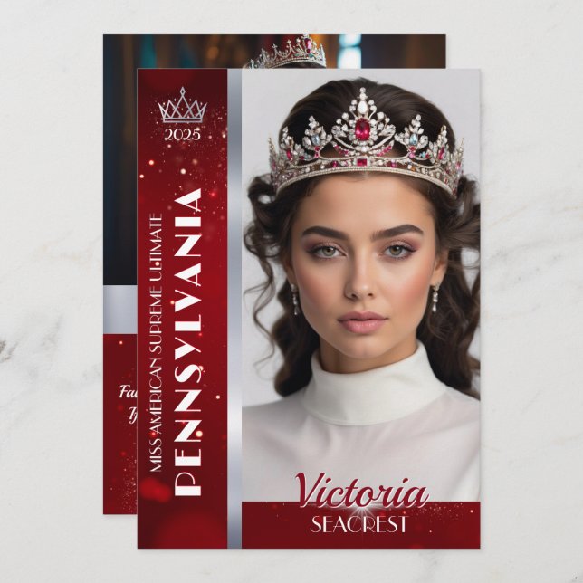 Carte photo automatique du concours Royal Ruby Shi (Devant / Derrière)